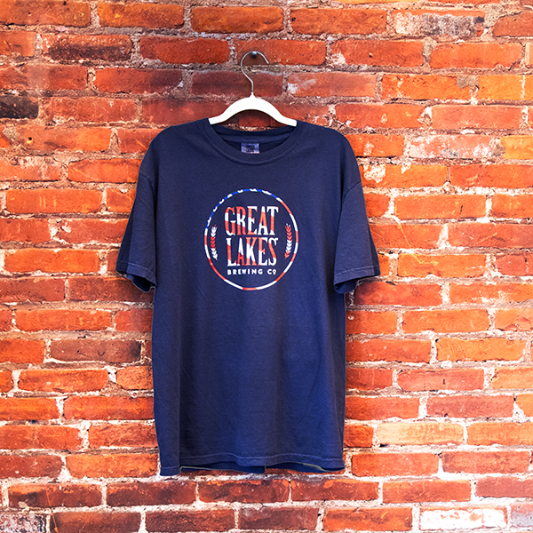 Round Logo T-Shirt - Red,White,Blue